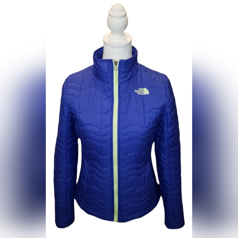 Women's Blue Purple Quilted THE NORTH FACE Black Jacket | Women's SMALL